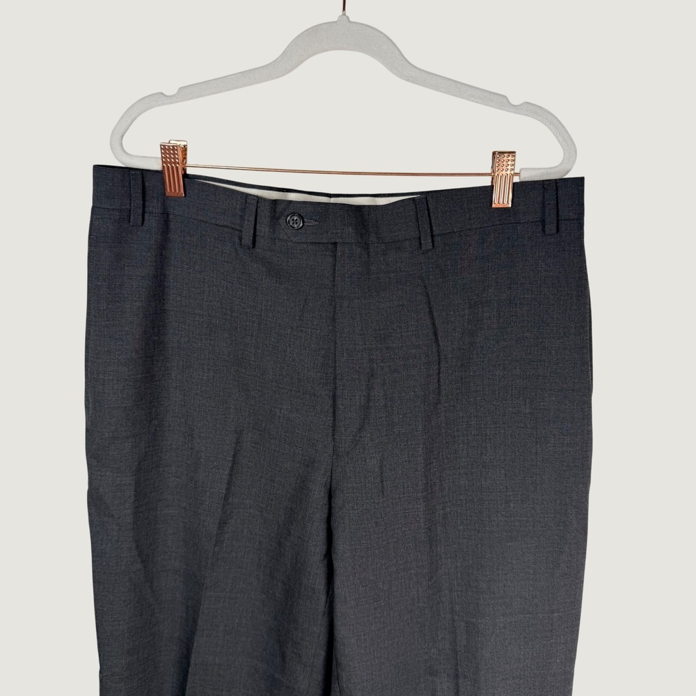Lauren Ralph Lauren 36x34 (fits 35x32) Total Comfort Wool Dress Pants Gray Flat